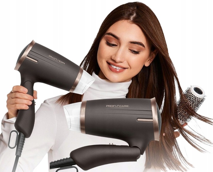 SUSZARKA DO WŁOSÓW SKŁADANA Turystyczna MOCNA 1400W Zimny Nawiew