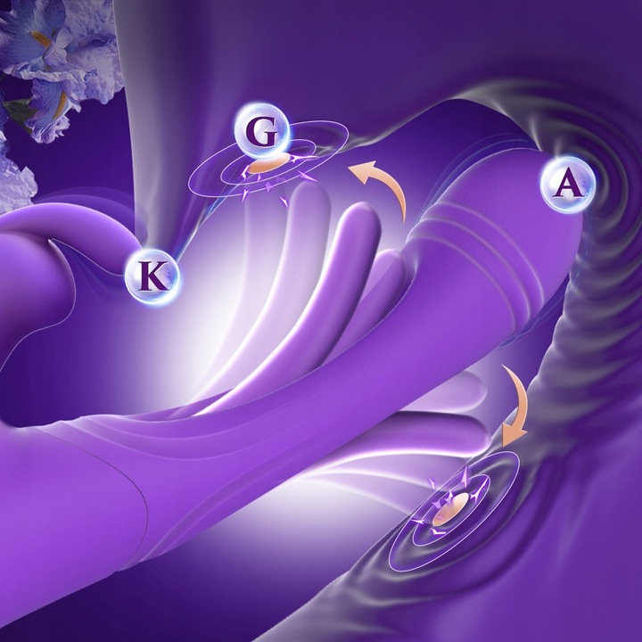 Trzepoczący wibrator Dildo dla kobiet 12 wibracji