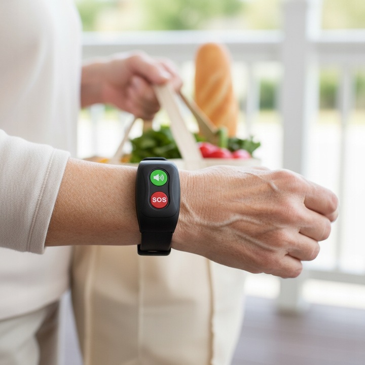 OPASKA DLA SENIORA Z MONITORINGIEM ZDROWIA NA PREZENT SOS GPS 1M