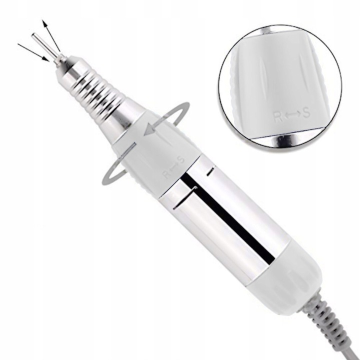 FREZARKA DO PAZNOKCI 65W Do Manicure i Pedicure PROFESJONALNA MOCNA + FREZY