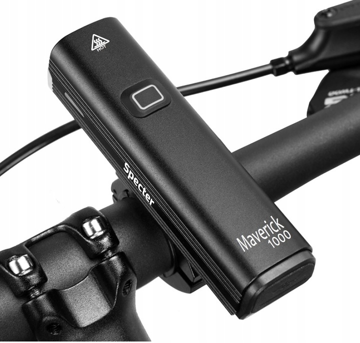 LAMPKA ROWEROWA OŚWIETLENIE ZESTAW SPECTER MAVERICK1000 lm = TYŁ 120lm