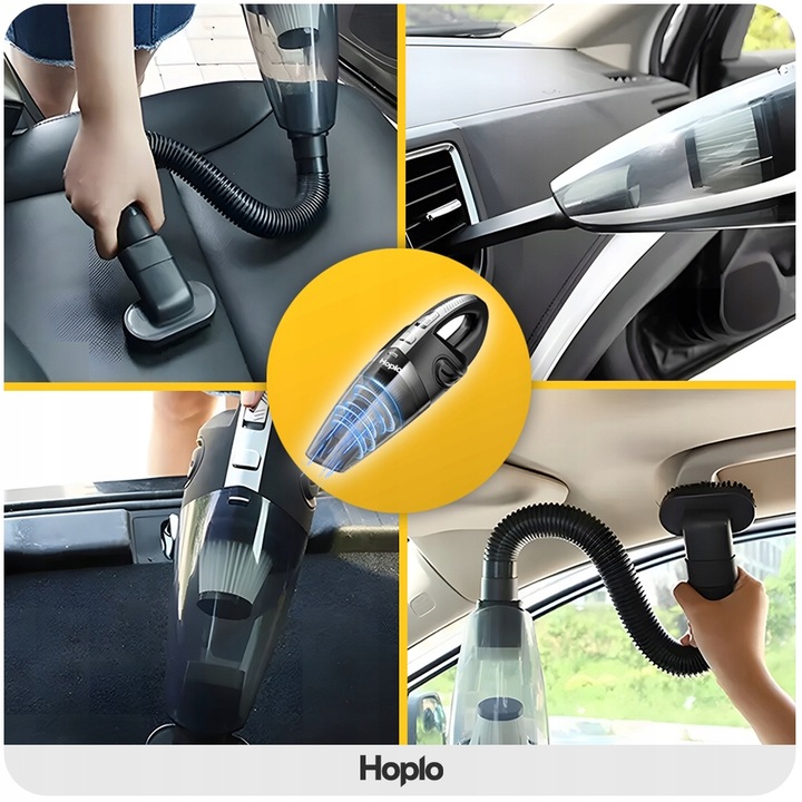 ODKURZACZ SAMOCHODOWY Bezprzewodowy AKUMULATOROWY Ręczny 120W HEPA