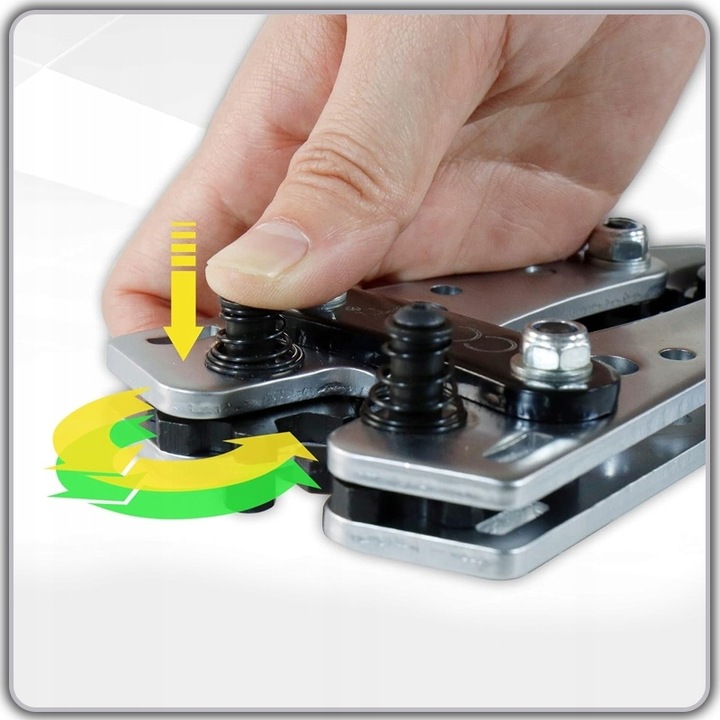 ZACISKARKA KABLI PRZEWODÓW PRASKA TULEJKI 6-50mm2 + 60 końcówek