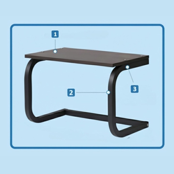 Półka do Kuchni Biura Łazienki na Drukarkę Mikrofalówkę Regał 53x35x37