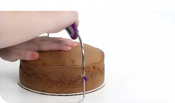 NÓŻ STRUNOWY DO CIĘCIA biszkoptu DEKORATOR DO CIAST tort STRUNA