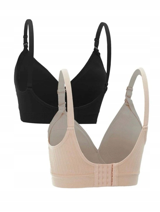 BIUSTONOSZ BEZSZWOWY ZESTAW DO KARMIENIA CIĄŻOWE BEZ FISZBIN MIĘKKIE L