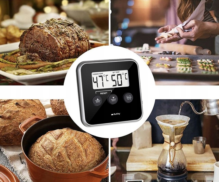 Termometr do Piekarnika Lodówki Kuchni Sonda Timer