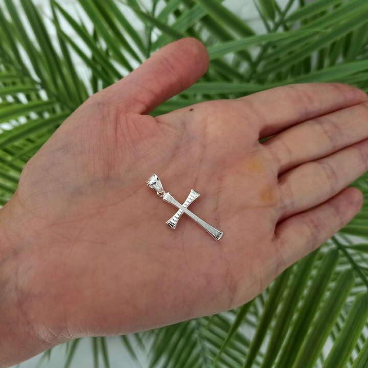 Krzyżyk srebrny bez wizerunku srebro pr.925