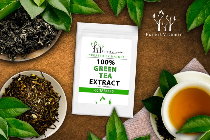 ZIELONA HERBATA 95% MOCNA 500mg GREEN TEA 60 TAB