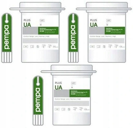 PASKI DO POMIARU KWASU MOCZOWEGO WE KRWI BENECHECK 30 PASKÓW