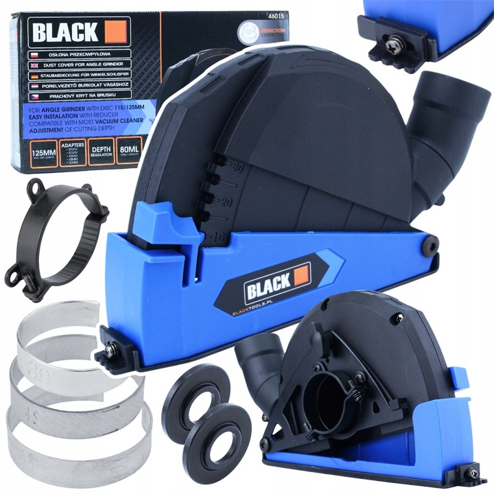 OSŁONA PRZECIWPYŁOWA do SZLIFIERKI KĄTOWEJ ODSYSAJĄCA TARCZY 125mm