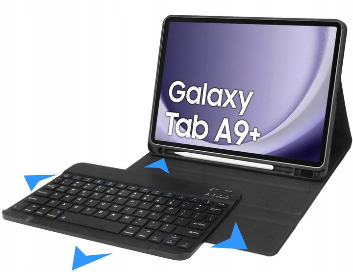 ETUI KLAWIATURA DO SAMSUNG GALAXY TAB A9 + PLUS 11.0" X210 X215 X216 CZARNY