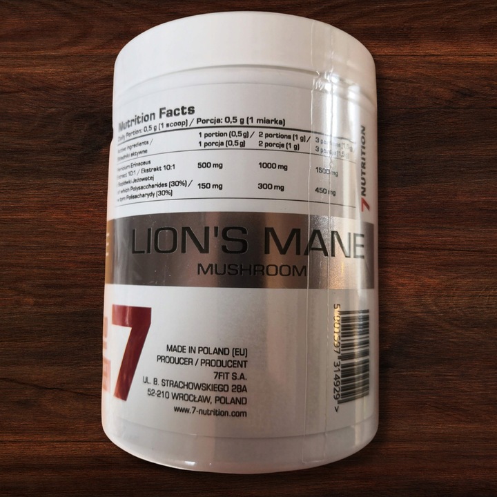 Lions mane soplówka jeżowata Chaga Cordyceps Reishi Grzyby mushroom proszek