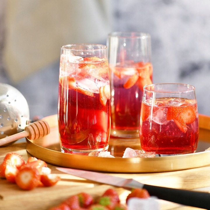 Wysokie szklanki do napojów Blended KROSNO 410 ml 6szt do wody,