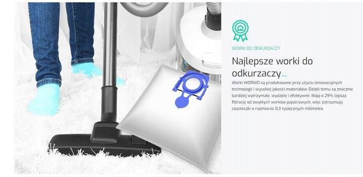 12x WORKI ODKURZACZA ZELMER JUPITER ZVC425HT