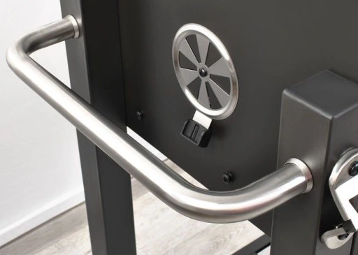 GRILL WĘGLOWY OGRODOWY ANGULAR RUSZT ŻELIWNY