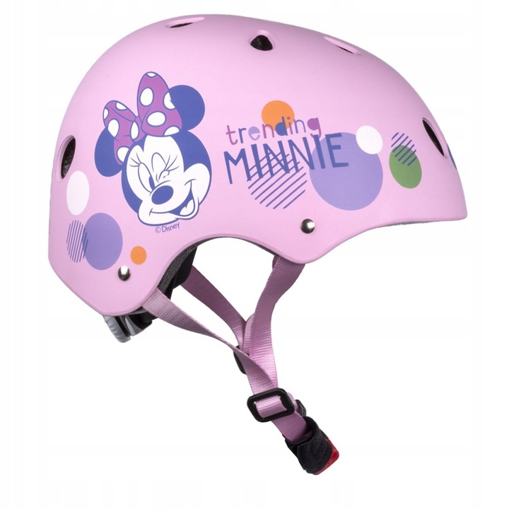 KASK SPORTOWY DLA DZIECI ROWEROWY DZIECIĘCY REGULOWANY MYSZKA MINNIE 52-56