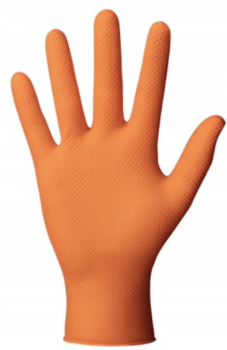 Rękawice Nitrylowe Mercator GOGRIP ORANGE Pomarańczowe 50 sztuk XL