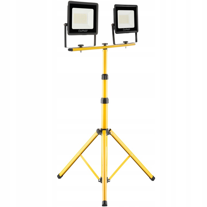 Naświetlacz Halogen LED Lampa 2x 50W + Statyw + Przewód Zasilający