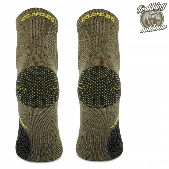 Lekkie skarpety trekkingowe turystyczne w góry Comodo 70% wełny merynosowej