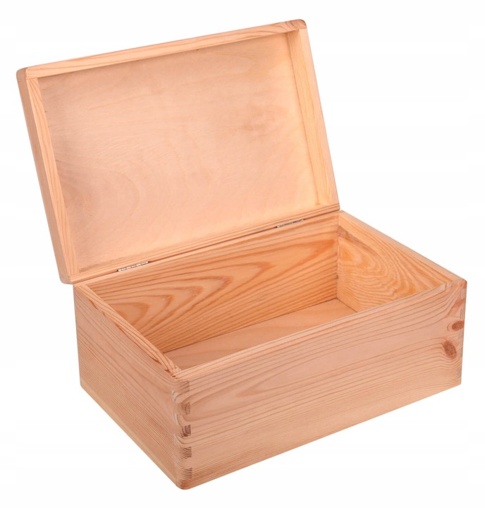 SKRZYNKA KUFER PUDEŁKO DREWNIANE DECOUPAGE 30x20