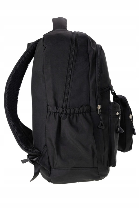 PLECAK damski męski SZKOŁA 25L LEKKI PODRÓŻNY TURYSTYCZNY czarny POJEMNY