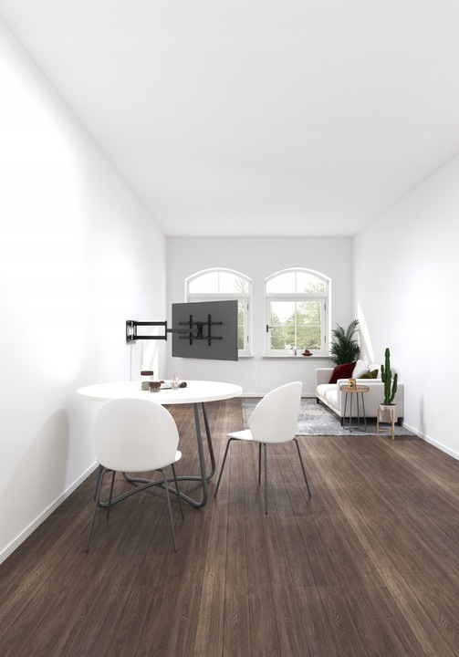 ULTRA MOCNY UCHWYT DO TV 43–80” Z MEGADŁUGIM WYSIĘGNIKIEM 101 cm