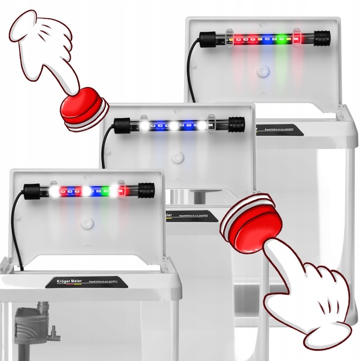 KOMPLETNY ZESTAW DLA POCZĄTKUJĄCEGO AKWARYSTY Z FILTREM I OŚWIETLENIEM 7L