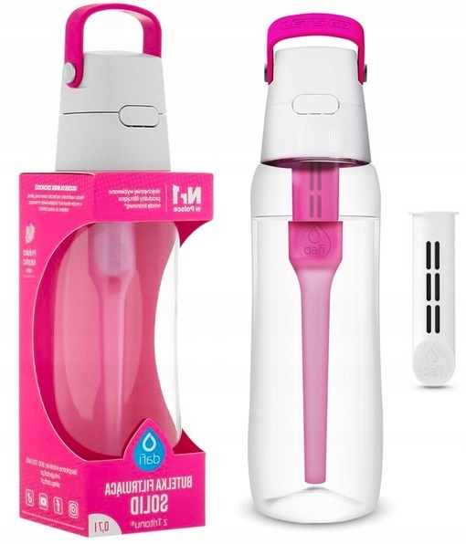 Butelka filtrująca Dafi SOLID 0,7l RÓŻOWA TRITAN