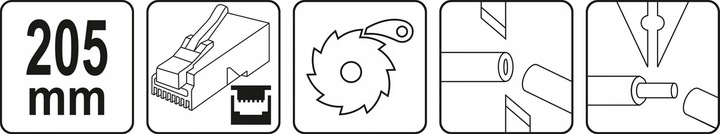 YATO ZACISKARKA ZACISKACZ SZCZYPCE DO ZACISKANIA WTYKÓW RJ45 RJ10 RJ11