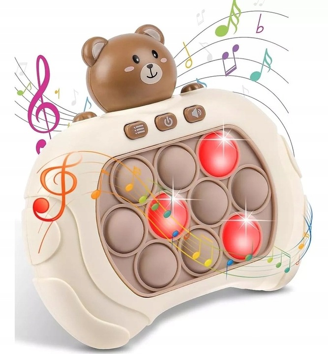 GRA POP IT POPIT MIS GAME ELEKTRYCZNA ZRĘCZNOŚCIOWA XL + GRATIS 3 BATERIE