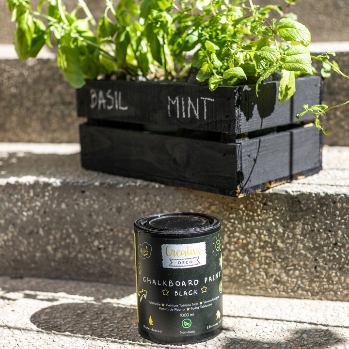 Farba tablicowa czarna do pisania kredą do mebli ścian drewna 1000ml