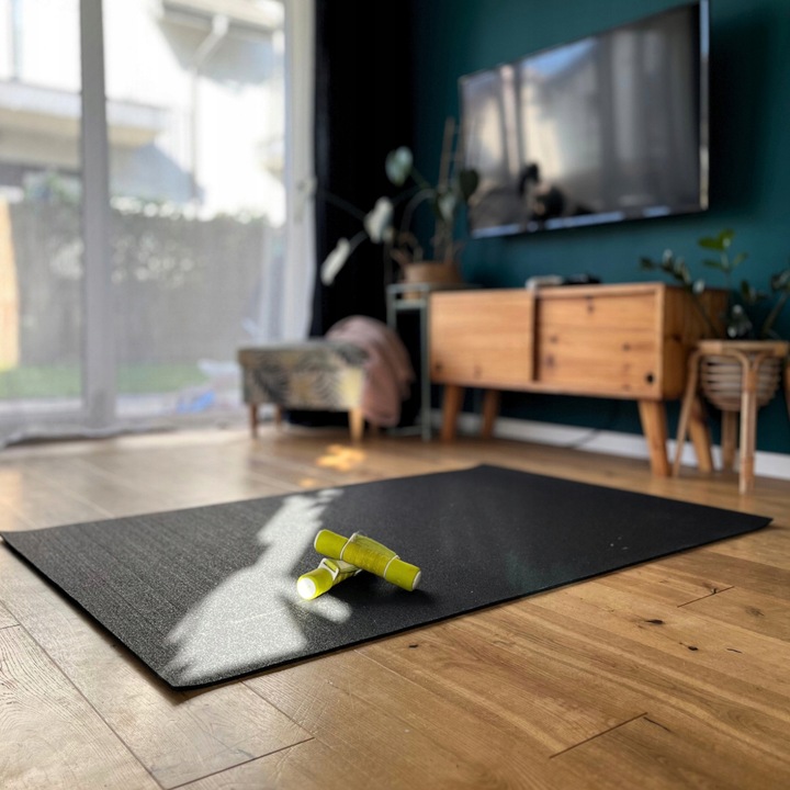 MATA OCHRONNA POD SPRZĘT BIEŻNIĘ ORBITREK 150x100cm PODKŁADKA FITNESS