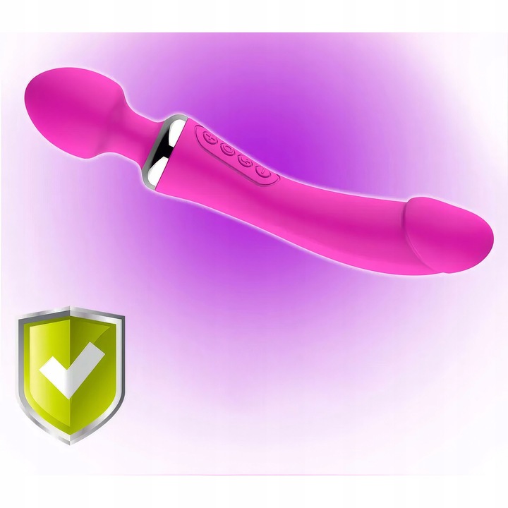 LUKSUSOWY WIBRATOR DAMSKI 2w1 PODGRZEWANY DO 45stC - USB DAWCA ORGAZMÓW