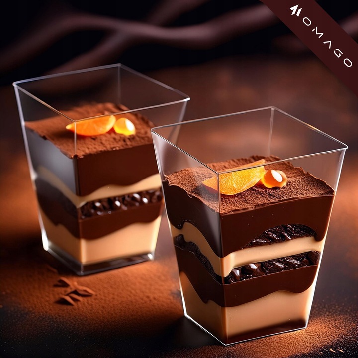 PUCHARKI do DESERÓW POJEMNIK NA ŻYWNOŚĆ na DESERY na DESERKI 24szt 150ml