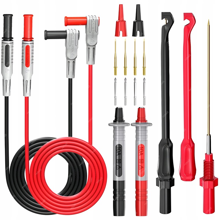 PRZEWODY POMIAROWE KABLE DO MIERNIKA SONDY DŁUGIE IGŁY CLEQEE P1033B