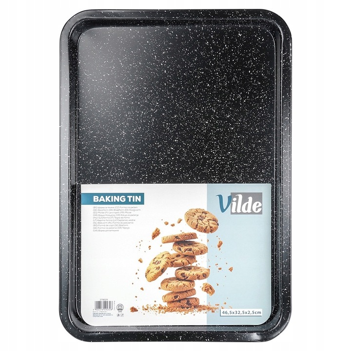Forma GRANITOWA blacha do pieczenia ciastek warzyw piekarnika 46,5x32,5x2,5