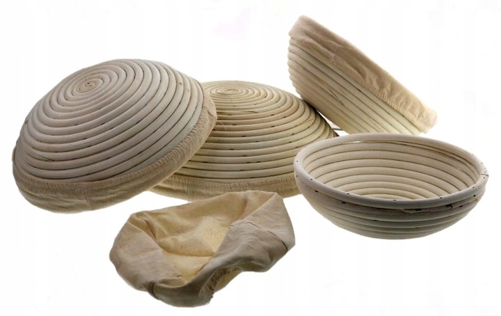 KOSZYK RATAN FORMA DO WYRASTANIA CHLEBA 25 cm garowania ciasta na chleb