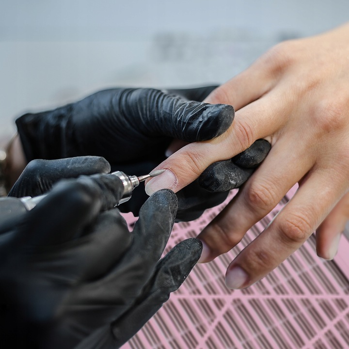 POCHŁANIACZ PYŁU DO PAZNOKCI BEZWORKOWY KASETOWY FILTR 80W RÓŻOWY