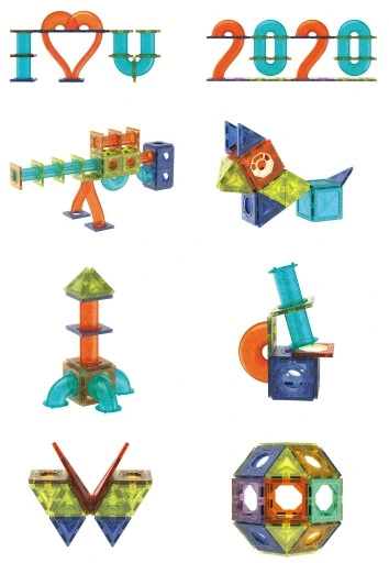 KLOCKI MAGNETYCZNE TOR KULKOWY 110 Elementów XXL