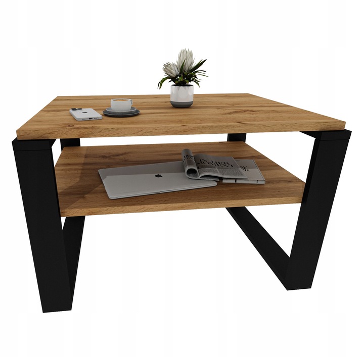 Stolik kawowy ława stół retro loft pokój salon gabinet dąb wotan