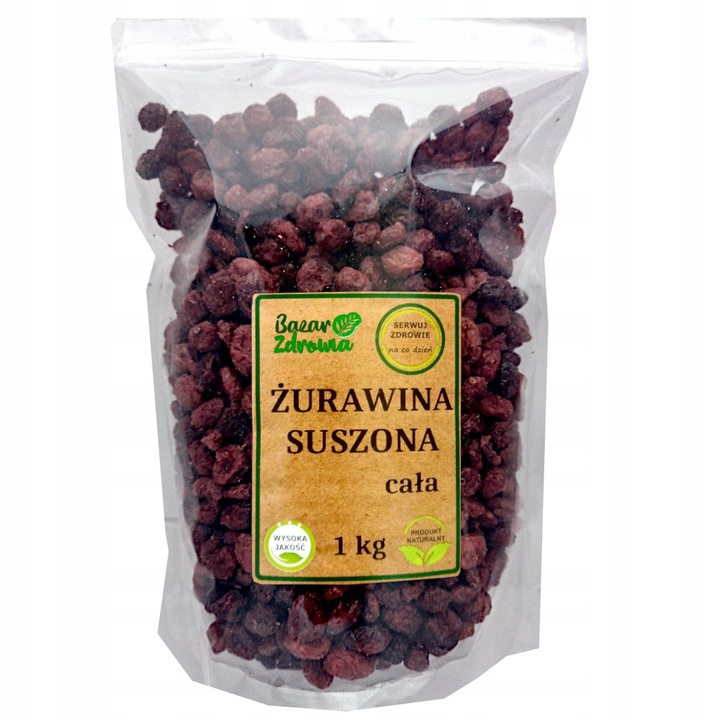 ŻURAWINA SUSZONA CAŁE OWOCE 1kg