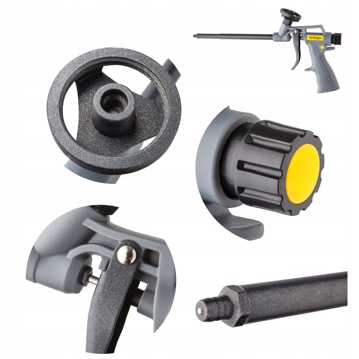 PISTOLET do pianki piany TEFLON Pistolet teflonowy SOLIDNY VFP-1