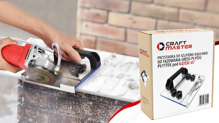 PRZYSTAWKA DO SZLIFIERKI KĄTOWEJ DO FAZOWANIA CIĘCIA GRESU PŁYTEK