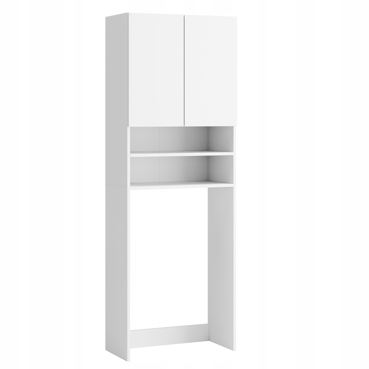 REGAŁ ŁAZIENKOWY SZAFKA NAD PRALKE BIAŁY 4 PÓŁKI