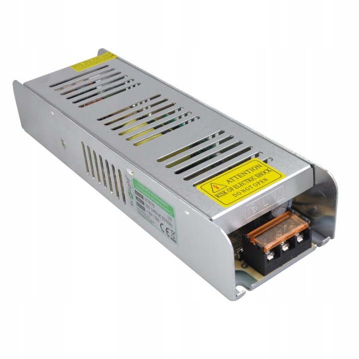 Zasilacz LED 12V 250W 20A IP20 modułowy SLIM do taśm LED ECOLIGHT