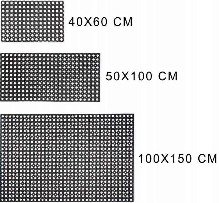 WYCIERACZKA GUMOWA AŻUROWA POD DRZWI ZEWNĘTRZNA WEWNĘTRZNA DO BUTÓW