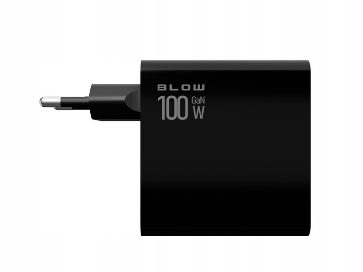 SZYBKA ŁADOWARKA SIECIOWA GaN 100W 2x USB 2x USB-C QC 3.0 + PD UNIWERSALNA