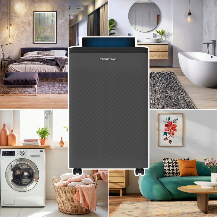 Osuszacz powietrza 12l Nexi pochłaniacz wilgoci 2w1 UV ION WiFi HEPA