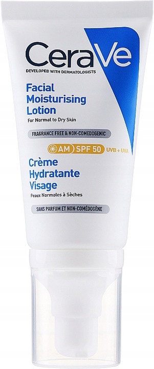 Cerave krem nawilżający SPF 50 na dzień 52 ml